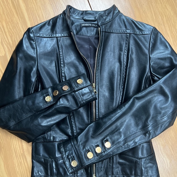Members Only Jackets & Blazers - Fabulous Leather Biker Jacket!